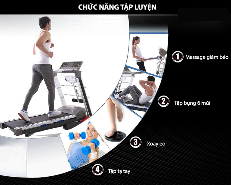máy chạy bộ đa năng thethaovn